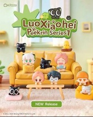 [現貨, 全新未拆, 原盒4個不重覆] Luo Xiaohei Peekrin Series 1 Blind Box funism 羅小黑與友同行趴趴擺件盲盒 盲盒公仔 公仔盒玩 figure 手辦公