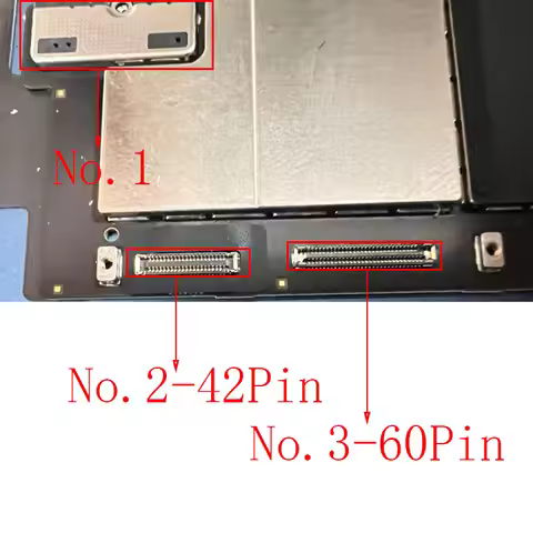 2-5Pcs 60 42 Pin Battery LCD Display Screen Touch FPC Connector For IPad 10 A2696 A2757 A2777