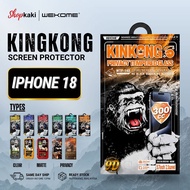 Wekome iPhone 18 Duo / 18 Pro Max  / 18 Pro  Tempered Glass Clear / Matte / Privacy King Kong 9D Scr