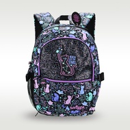 Australia Smiggle Original Childrens School Bag Girls Shoulders Backpack Starry Cat School Supplies 