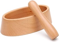 CS-YMQ Pestle &amp; Mortar Set, Premium wood Natural Lightweight Pestle &amp; Mortar Set Durable, Long-Lasting &amp; Easy Cleaning Mixing Bowl,Ideal for Herbs, Spices, Ginger, Garlic Grinder &amp; Crusher mortar&amp;pest