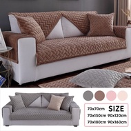 【READY STOCK】Velvet Sofa Cover Universal Anti Slip Slipcover L Shape Stretch Sarung Kusyen Sofa Cushion Cover Home Decor