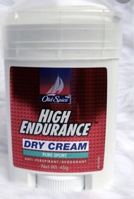 Old Spice HIGH ENDURANCE Dry Cream Pure Sport 45g ( Anti-Perspirant / Deodorant )