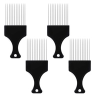4 PCS Metal Hair Pick, Afro Picks untuk Lelaki, Metal Afro Pick Sikat untuk Wanita, Afro Comb Metal 