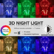 Saiki Kusuo no Psi-nan 3D Led Night Light Colorful Bedroom Decoration Nightlight Anime