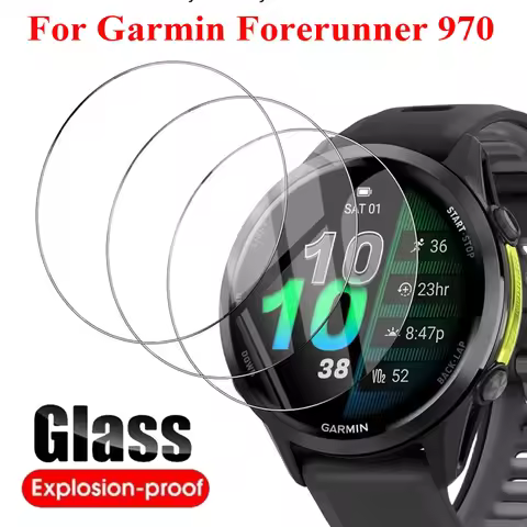 Screen Protector For Garmin Forerunner 970 Tempered Glass Anti-scratch Protective Film Accessories F