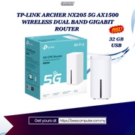 TP-LINK ARCHER NX205 5G AX1500 WIRELESS DUAL BAND GIGABIT ROUTER