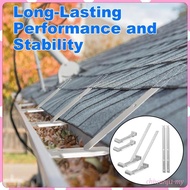 [ChiwanjicdMY] 5" Aluminum Gutter Hanger, Gutter Support Solution, Mounting Without Eaves
