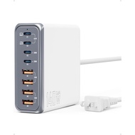 Intoval 140W USB C Charger Block: 8-Port Charging Station for Multiple Devices iPhone, MacBook, Gala