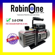 3.0CFM RobinOne Vacuum Pump Aircond Rotary Vane Vacuum Pump Air Conditioner Machine Tools Tool R32 R22 R134A R410 R404A
