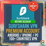 [Instant Delivery] Surfshark VPN Premium Account - PC / Mobile App / TV