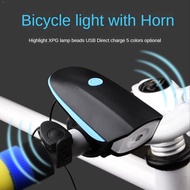 ✑ↂ✥【New】V-camp 2in1 LED Bicycle Light Front USB Rechargeable Horn Bicycle Bell Cycling Horns Electronic Bike Bicycle Lam