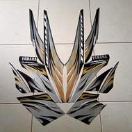 2009 Black gold striping Sticker For yamaha jupiter mx