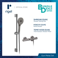 [Pre-order] RIGEL Exposed Thermostatic Gun Metal Shower Mixer Set - Delivery End May [Bulky]