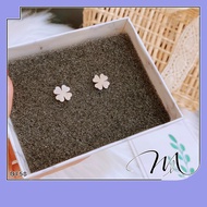 Cute women's Titanium stainless steel earrings with lucky four-leaf clover shape - Mang's House BT58