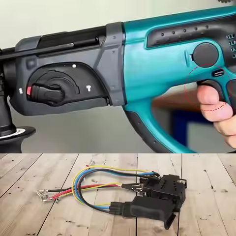 Electric Hand Drill Switch Replacement for Mak 6506549 HR202D BHR202RFE DHR202 BHR202 DHR202RME DHR2