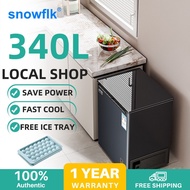 【Free Shipping】Snowflk Freezer Inverter Chest Freezer Refrigerator Multifunction Upright Freezer Pet