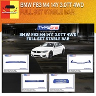 TYPE ONE 100% ORIGINAL BMW F83 M4 14Y 3.0TT 4WD FULL SET STABLE BAR COLOUR BLUE CAR BODYKIT