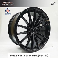 【Installation Available】VOX15V RAXER FLOW FORMING 18 INCH 18X8.5 5X113 ET40 MBK READY STOCK SPORT RI