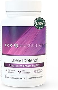 BreastDefend 30 Capsules DIM Supplement for Breast Health, Estrogen Hormone Balance, Cellular Health &amp; Immune Support - Quercetin, Turmeric Curcumin BCM-95, Astragalus Extract, Reishi &amp; Turkey Tail