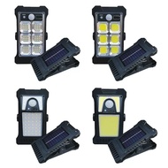 新款太阳能灯夹子灯家用花园装饰人体感应路灯户外防水太阳能壁灯