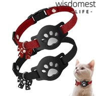 WISDOMEST Pet Reflective Collar, Adjustable Pet Tracking GPS Tracker Necklace,  Reflective Night Vis