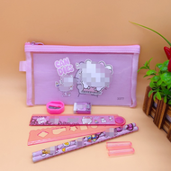 Gratis Ongkir - Alat Tulis Lengkap Motif Lucu / Paket Alat Tulis Motif Lucu / Set Alat Tulis 7 in 1 
