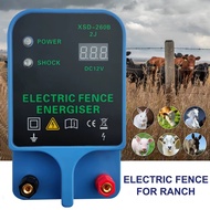 10KM Electric Fence Energizer for Livestock Ranch Fence Energizer High Voltage Controller for Sheep 