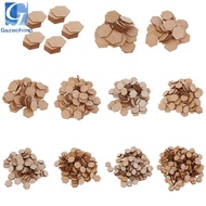 [Gazechimp] 00/200 Pieces Hexagon Shapes MDF Cutouts Wood Wooden Embellishments Shapes for DIY Craft