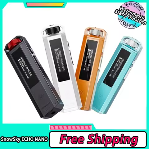FiiO SnowSky ECHO NANO Portable Smart Music Player Hi-Res Lossless HiFi MP3 Player with OLED Screen 