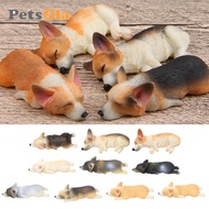 [PETSOLA] 10 Style Little Dog Ornament Fairy Garden Micro Landscape Miniature Figurine Craft Dollhou