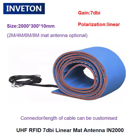 UHF RFID Roll Mat Running Antenna 2M 4m 6m Linear Floor Mat 7dbi with long cable for Sports Timing R