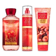 Bath and Body Works Champagne Apple and Honey Body Care Set. Shower Gel 10 Fl Oz, Fine Fragrance Mis