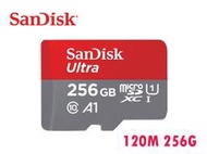 促銷 升級150M Sandisk Ultra microSD TF 256GB A1 120M C10 記憶卡 無轉卡