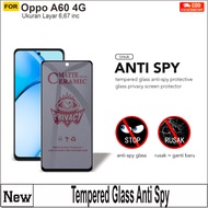 LAYAR Oppo A60 4G Anti-SPY Ceramic Screen Protector Anti-Scratch Privacy Screen Protector