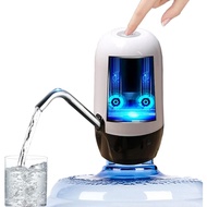Double Pump Gallon Water Dispenser Portable Water Pump for 5 Gallon Bottle USB Charging Water Dispen