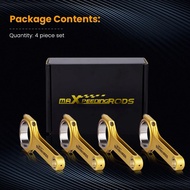 Titanized Connecting Rods for Mitsubishi 4B11 4B11T 2.0L engine 5.874" ARP2000