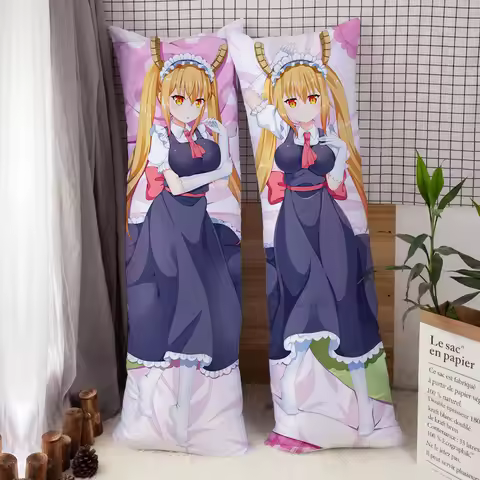 Dakimakura Miss Kobayashi's Dragon Maid Tohru Ji Elma KannaKamui Bedding Gifts Pillow Case Otaku Hug