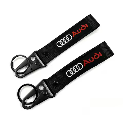 Car Logo Keyring Pendant Fashion Nylon Hawk Buckle Keychain for Audi A3 A4 A5 A6 A7 A8 S3 S4 S8 R8 C