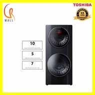 Toshiba TWD-BL160D4M(MG) Dual Drum 10Kg Washer & 7 Kg Dryer & 5Kg Washer 2 In 1 Washer Dryer