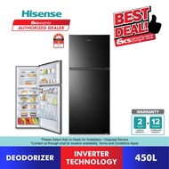 Hisense 2 Door Inverter Fridge (450L) RT486N4FBV / Refrigerator / Peti Sejuk 2 Pintu (2022)