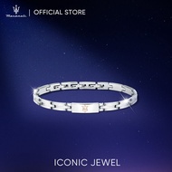 Maserati Jewels 22cm Mens Steel กำไลข้อมือ JM121ATK12
