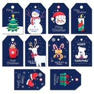 KY🎁2022New Christmas Card Painted Gift Packaging Listing Party Decorative Gift Card Christmas Tag 5QNW