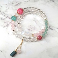 薔薇輝天河石設計款雙圈手串