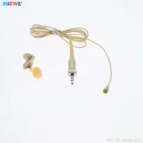 D6060 Gold Mic Head Hidden Lavalier Microphone For Sennheiser ew100 300 500 G2 G3 G4 Wireless Microf