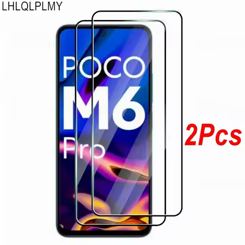 2Pcs Tempered Glass For Xiaomi Redmi 14C A5 Note 14 14S M7 F7 Poco C75 C85 F6 M6 X7 Pro 5G 14T 15 15