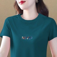 2023 Summer Fashion Slim Womens Short Sleeve Polo Neck Front Shoulder Polo Neck T-shirt