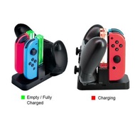 任天堂 - 3合1 4 Joy Con 加Pro 手制充電底座支架 任天堂Switch LED指示燈Joy-Con J-Con Nintendo Switch (5040)