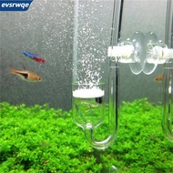 U Shape Suction Glass Tube Fish Tank Aquarium CO2 Diffuser Check Valve