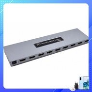 DTECH DT-7148B 1 to 8 HDMI splitter, gray aluminum alloy shell